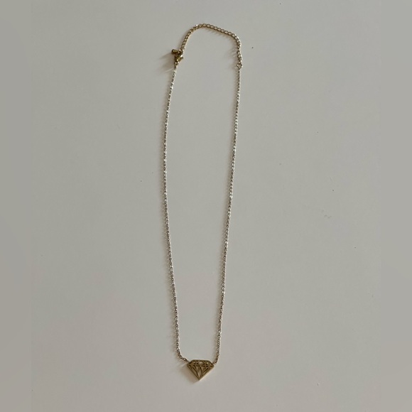 Miss To Mrs Diamond Shape Pendant Necklace - Picture 2 of 3